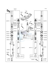 ZR 1100 C [ZRX1100] (C3-C4) drawing FRONT FORK