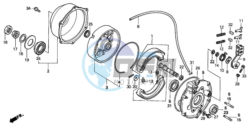 REAR BRAKE PANEL