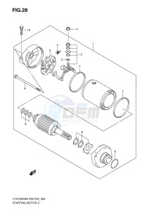 LT-A750X (P28-P33) drawing STARTING MOTOR (MODEL K8 K9)