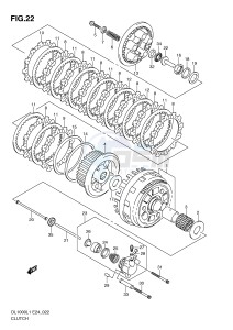 DL1000 (E24) V-Strom drawing CLUTCH