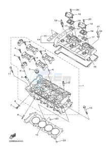 XJ6F 600 DIVERSION F CYPRUS drawing CYLINDER HEAD