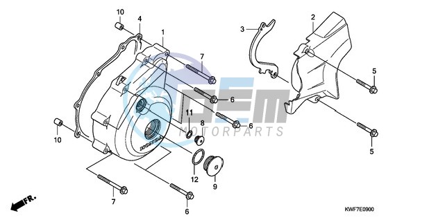 LEFT CRANKCASE COVER