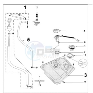 TWEET 125 N drawing TANK SMAL AND FUEL PUMP