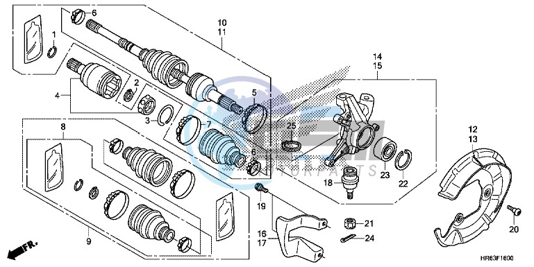 FRONT KNUCKLE/ FRONT DRIVE SHAFT