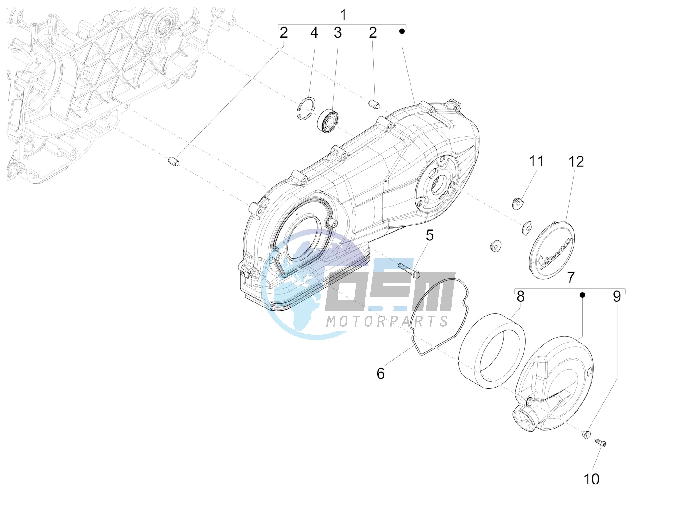 Crankcase cover - Crankcase cooling