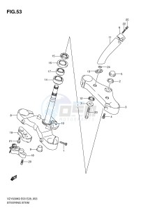 VZ1500 (E3-E28) drawing STEERING STEM