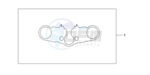 CBR600RR9 BR / MME - (BR / MME) drawing TOP BRIDGE COVER