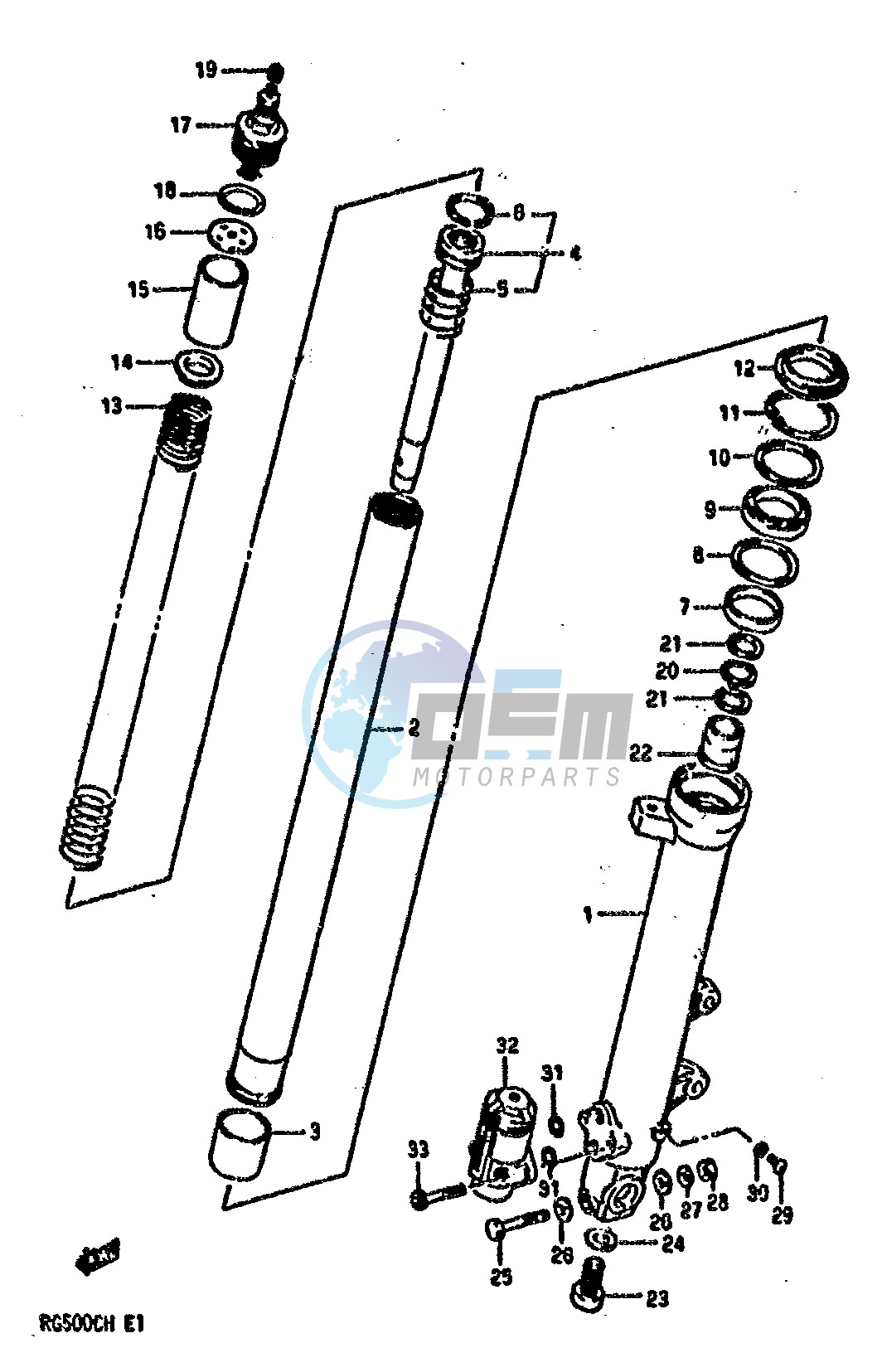 FRONT LEFT DAMPER