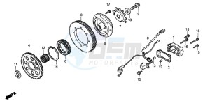 ST1100P drawing STARTING CLUTCH