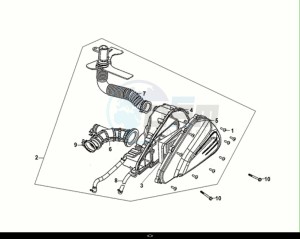 JET 14 200i (XC20W2-EU) (E5) (M1) drawing AIR CLEANER