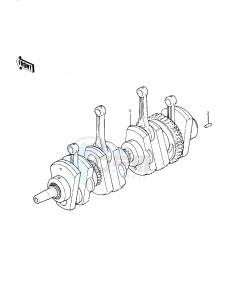 KZ 1000 P [POLICE 1000] (P1-P5) [POLICE 1000] drawing CRANKSHAFT