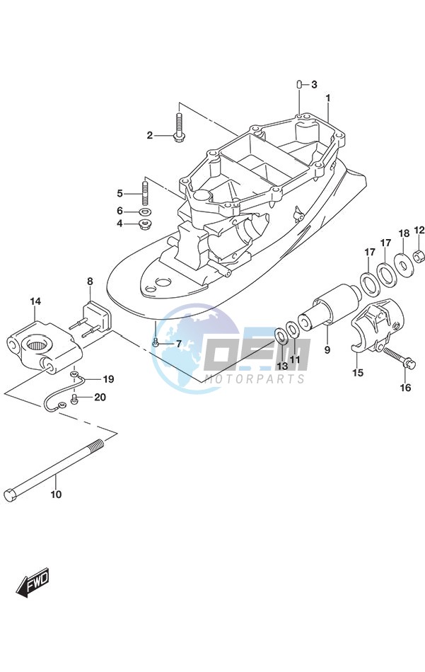 Drive Shaft Housing DF 250S