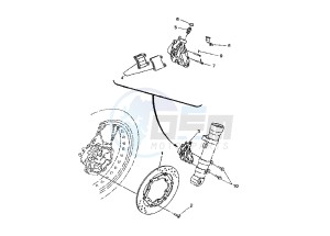 XT X 660 drawing FRONT BRAKE CALIPER