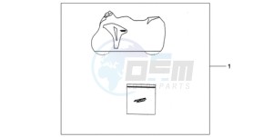 CBR1000RR9 France - (F / CMF REP) drawing INDOOR CYCLE COVER