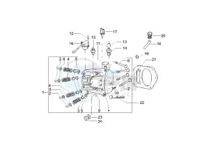 Beverly 500 drawing Cilinder head