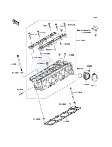 Z750 ZR750J6F FR GB XX (EU ME A(FRICA) drawing Cylinder Head