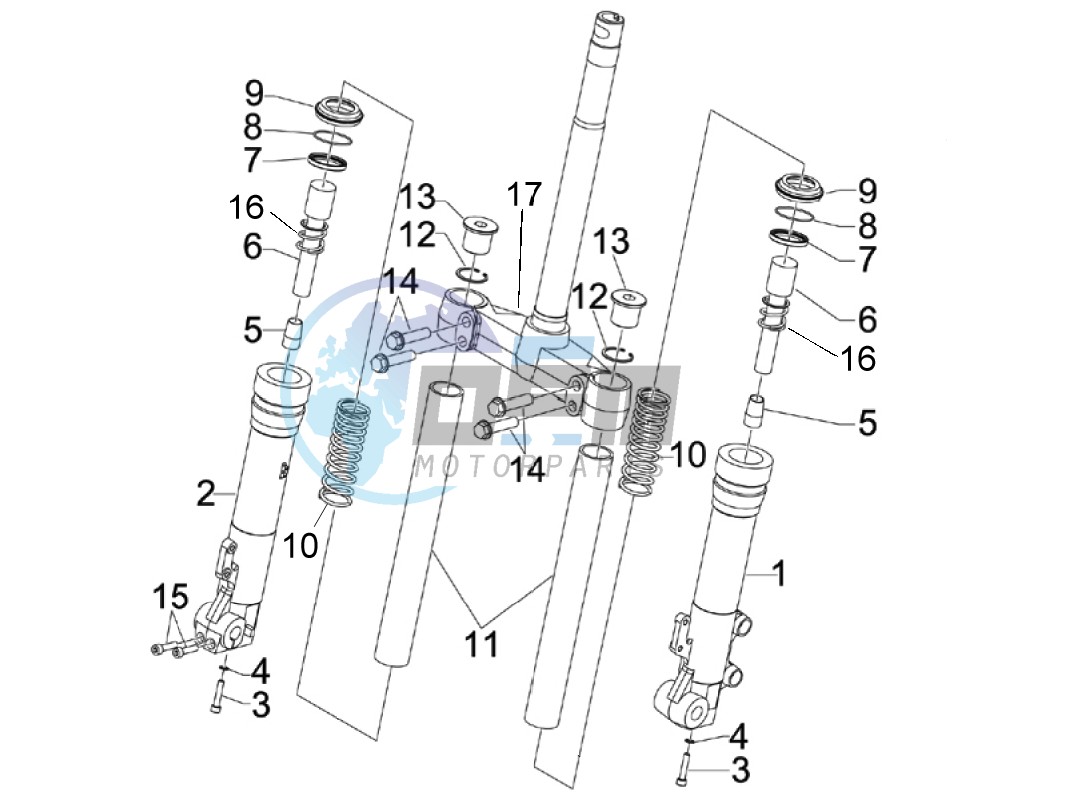 Fork's components (Kayaba)