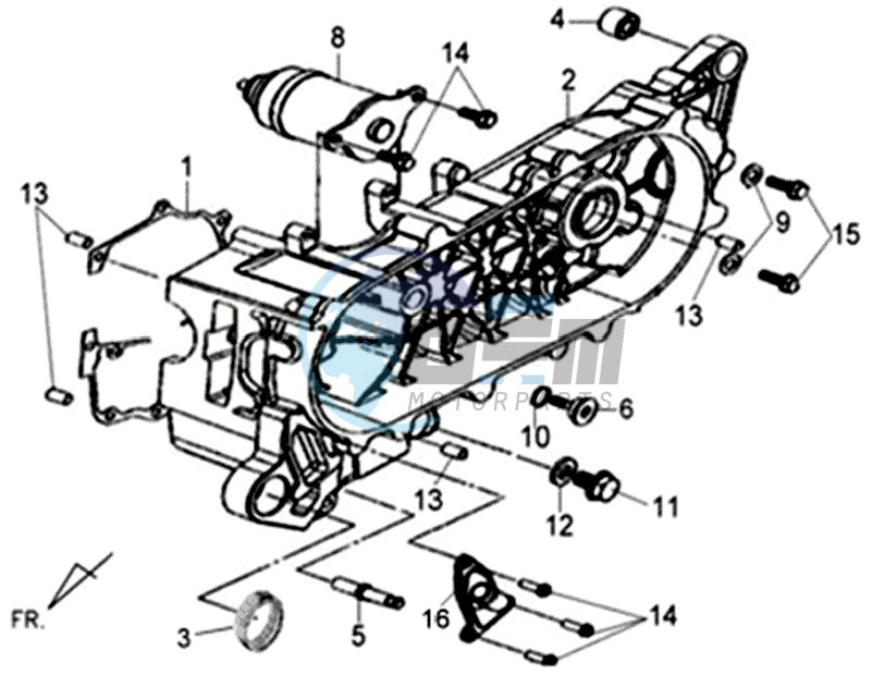 CRANKCASE COVER LEFT