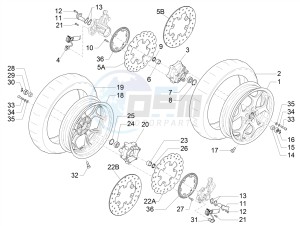 MP3 500 MAXI SPORT BUSINESS ADVANCED E4 ABS (EMEA) drawing Front wheel