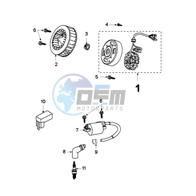 IGNITION PART WITHOUT SENSOR