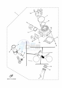 YZ125 (B4XJ) drawing PISTON REBUILT KIT