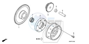 CBF125MA UK - (E) drawing STARTING CLUTCH