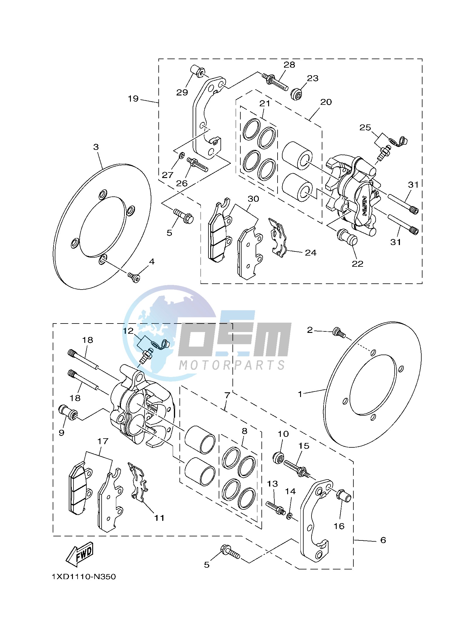 FRONT BRAKE CALIPER