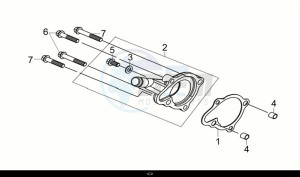 CRUISYM a 250 (LV25W2-EU) (M0) drawing WATER PUMP COVER