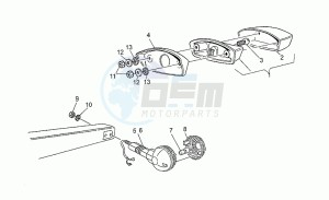 Nevada 750 drawing Taillight