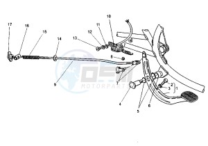 ROADSTER 125 drawing REAR BRAKE PEDAL