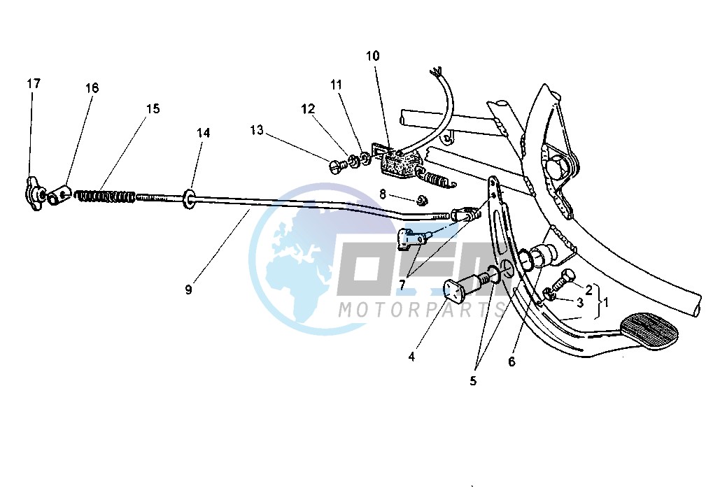 REAR BRAKE PEDAL