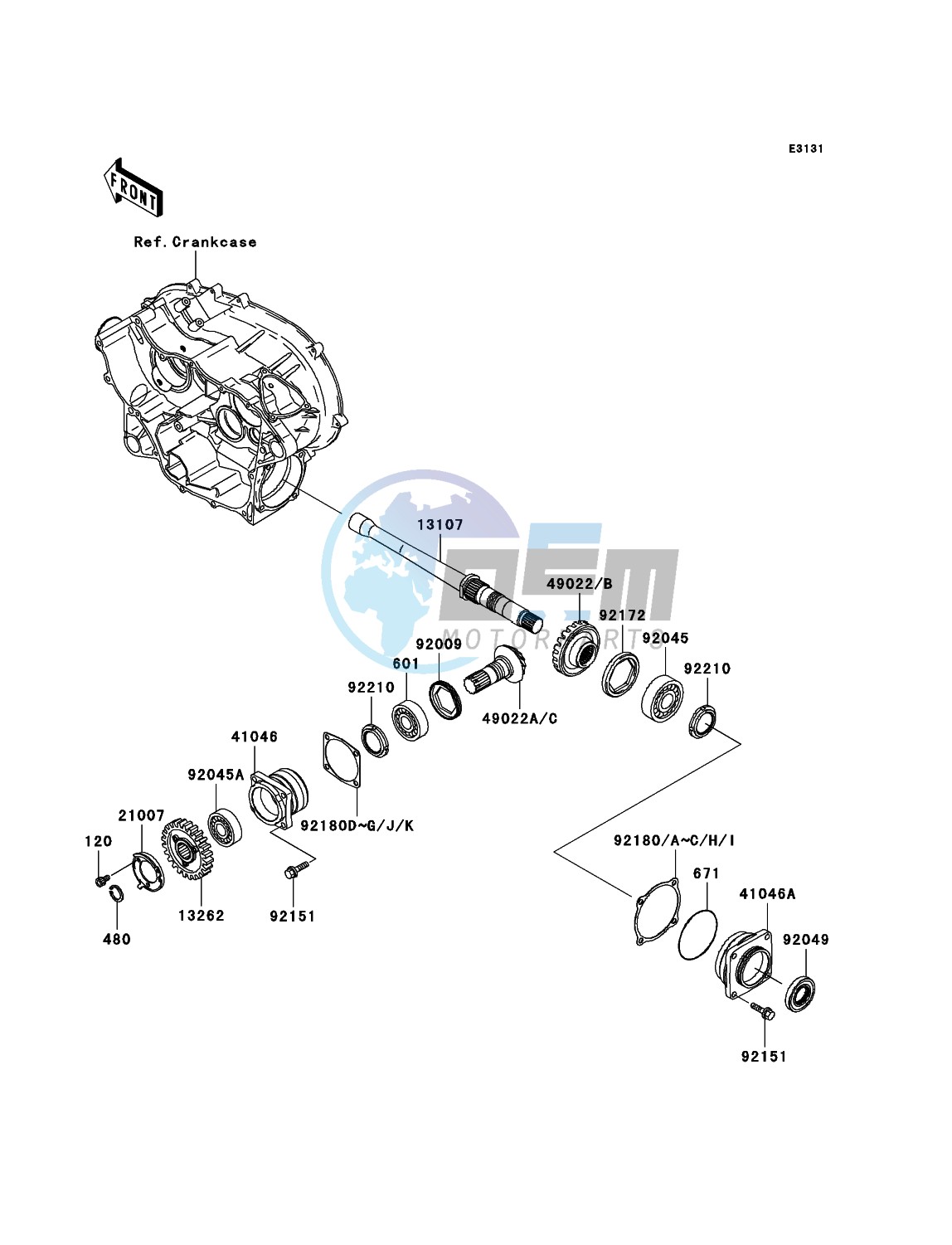 Front Bevel Gear