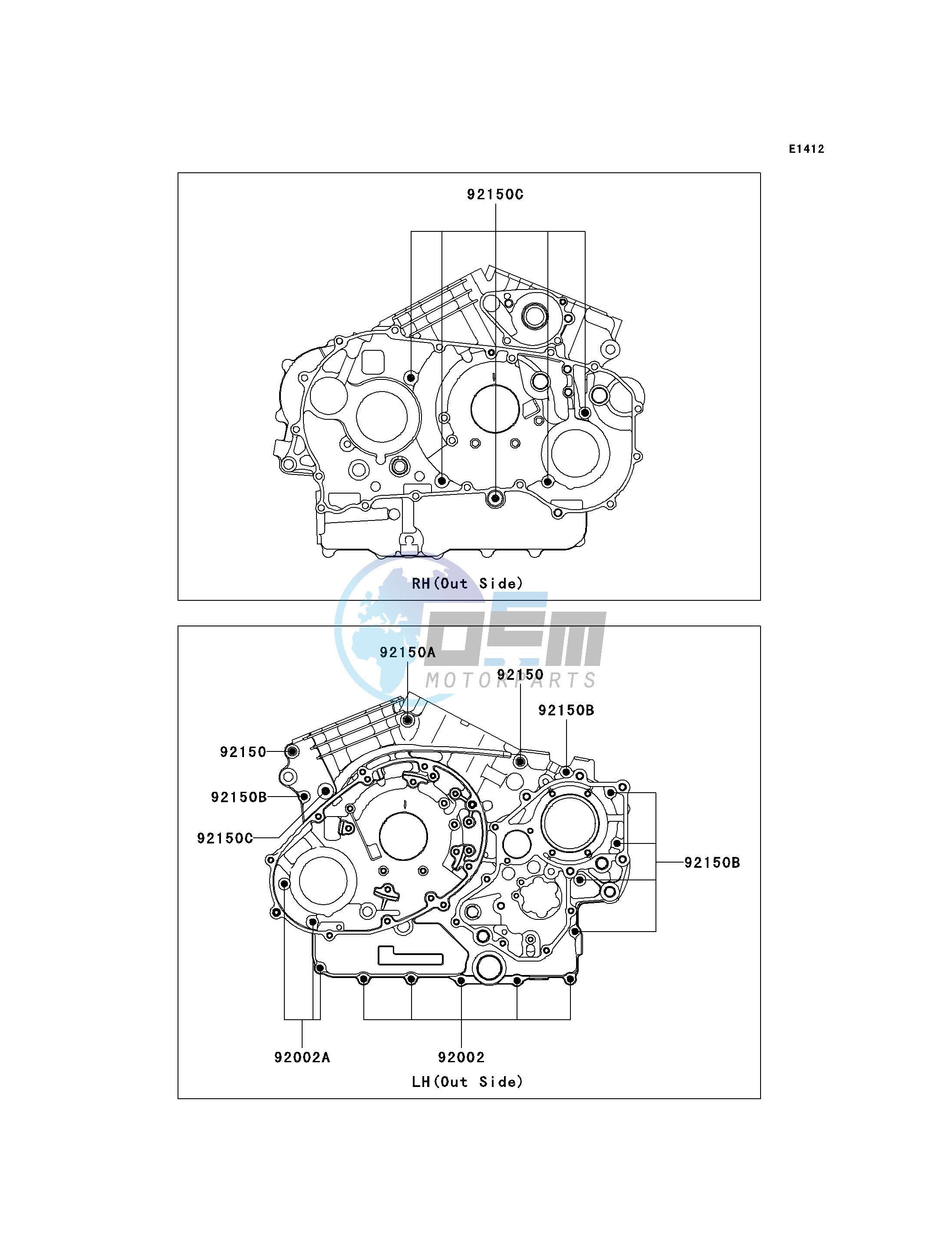 CRANKCASE BOLT PATTERN