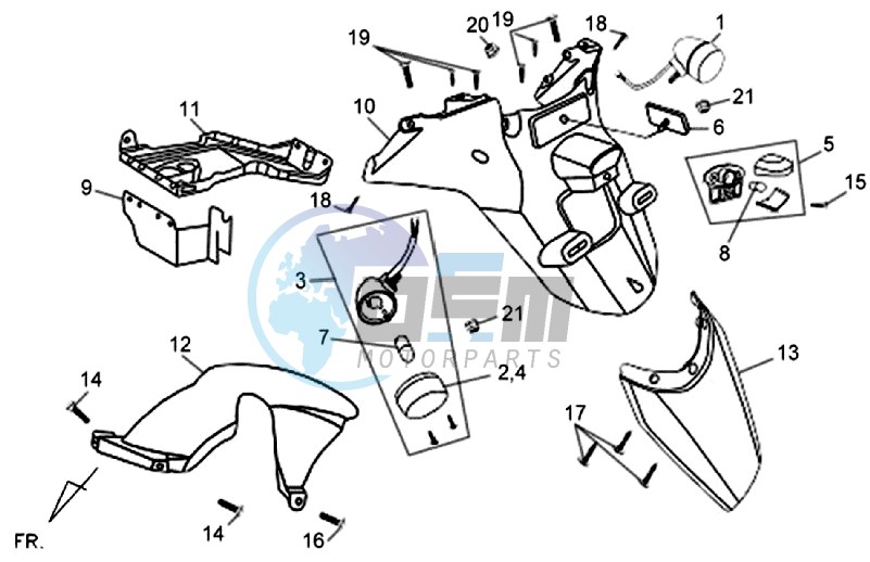 INDICATOR - REAR FENDER - MUDGUARD