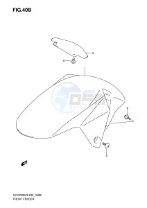 SV1000 (E2) drawing FRONT FENDER (SV1000SZ S1Z S2Z K5)