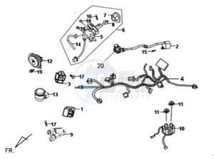 SYMPLY 50 drawing WIRING HARNASS