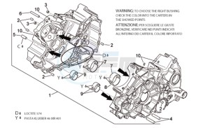 RSV 1000 Tuono drawing Crankcase I