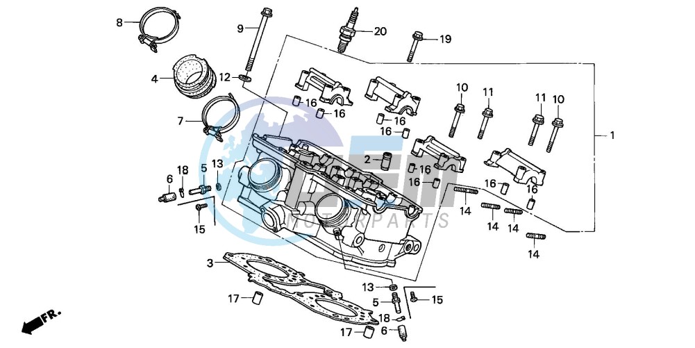 CYLINDER HEAD (REAR)