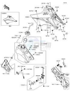 KLX110 KLX110CHF EU drawing Fuel Tank