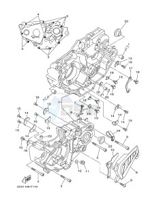 YFZ450 YFZ450B (1PD2 1PD3 1PD1) drawing CRANKCASE