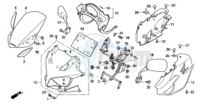 CBF600SA drawing COWL (CBF600S6/SA6)