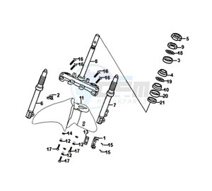 SYMPHONY ST 125I/ABS (XB12WW-EU) (E4) (L8-M0) drawing FRONT FORK / FRONT FENDER / STEERING STEM