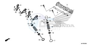 CRF1000AG CRF1000 - Africa Twin - ABS Europe Direct - (ED) drawing CAMSHAFT/VALVE