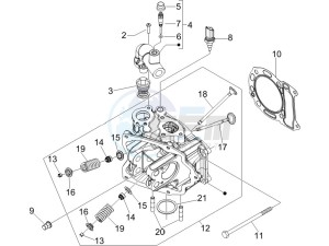 Nexus 250 SP e3 (UK) UK drawing Cilinder head unit - Valve