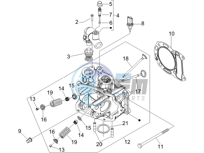 Cilinder head unit - Valve