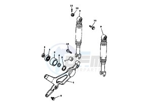 XC K CYGNUS R 125 drawing REAR SHOCK ABSORBER