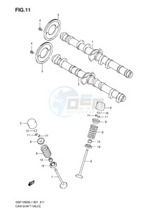 GSF-1250S ABS BANDIT EU drawing CAM SHAFT-VALVE