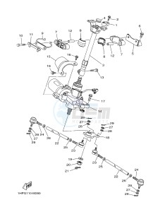 YFM700FWAD YFM7FGPLED GRIZZLY 700 EPS LIMITED EDITION (1HPY) drawing STEERING