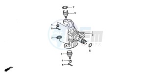 TRX300 FOURTRAX 300 drawing KNUCKLE (TRX300)('93-'95)