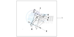 VT750C2 drawing BACKREST STAY